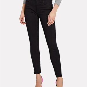 Frame Denim Women's Le High Skinny Jeans Black Film Noir Size 27